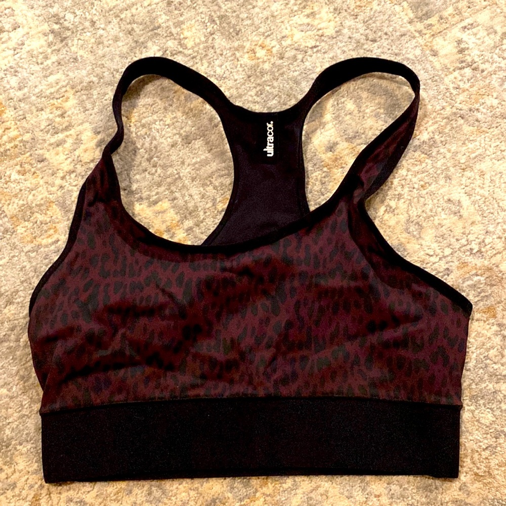 Ultracor Racerback Leopard Print Sports Bra